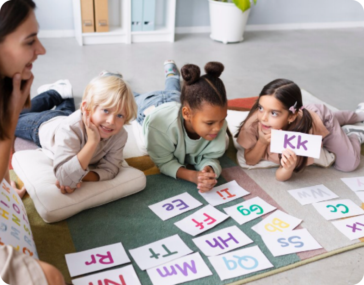 Children learning at Parahita Montessori Lab