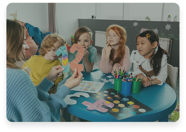 Children learning in the Advance class